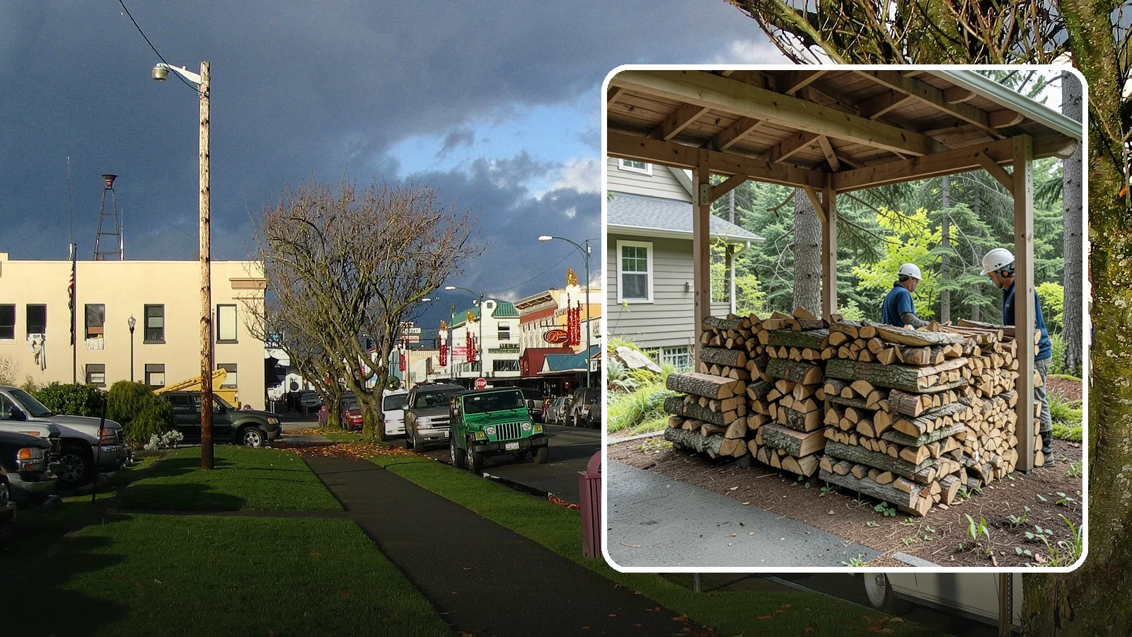Firewood Racks in Arlington, Snohomish County, WA - We supply and set up sturdy firewood racks that keep your wood off the ground and drying properly through wet Pacific Northwest...