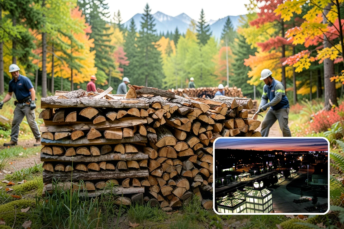 Firewood Racks in Auburn, King County, WA - Keeps wood off wet ground so the bottom layer stays dry