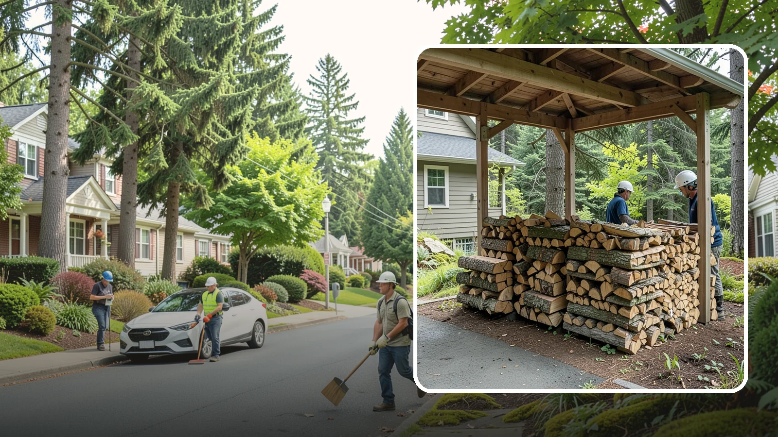 Firewood Racks in Beaux Arts Village, King County, WA - We supply and set up sturdy firewood racks that keep your wood off the ground and drying properly through wet Pacific Northwest...