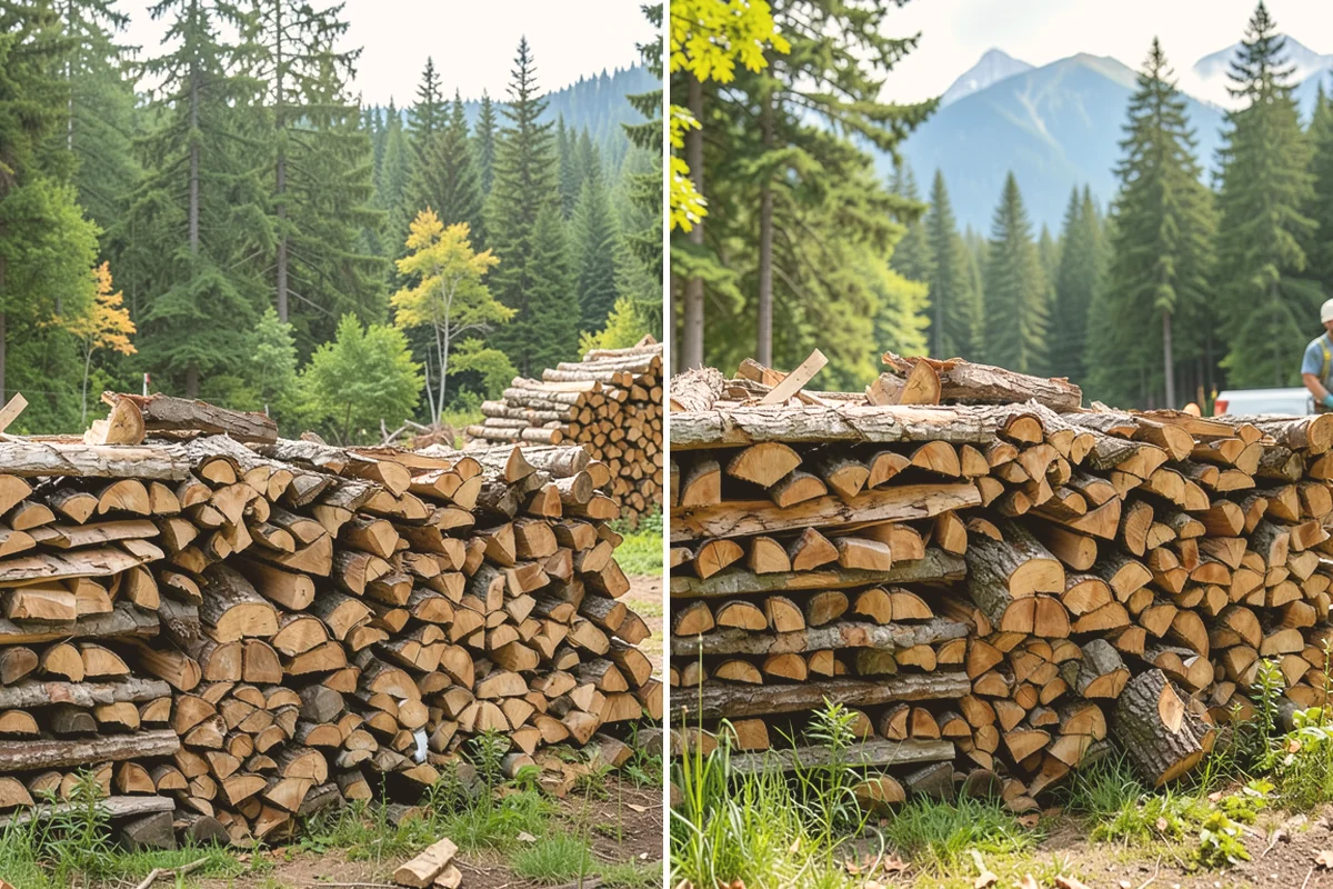 Firewood Racks in Bellevue, King County, WA - Review your burn volume and available yard space