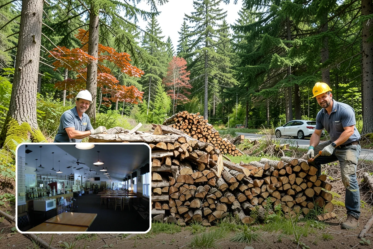 Firewood Racks in Black Diamond, King County, WA - Keeps wood off wet ground so the bottom layer stays dry