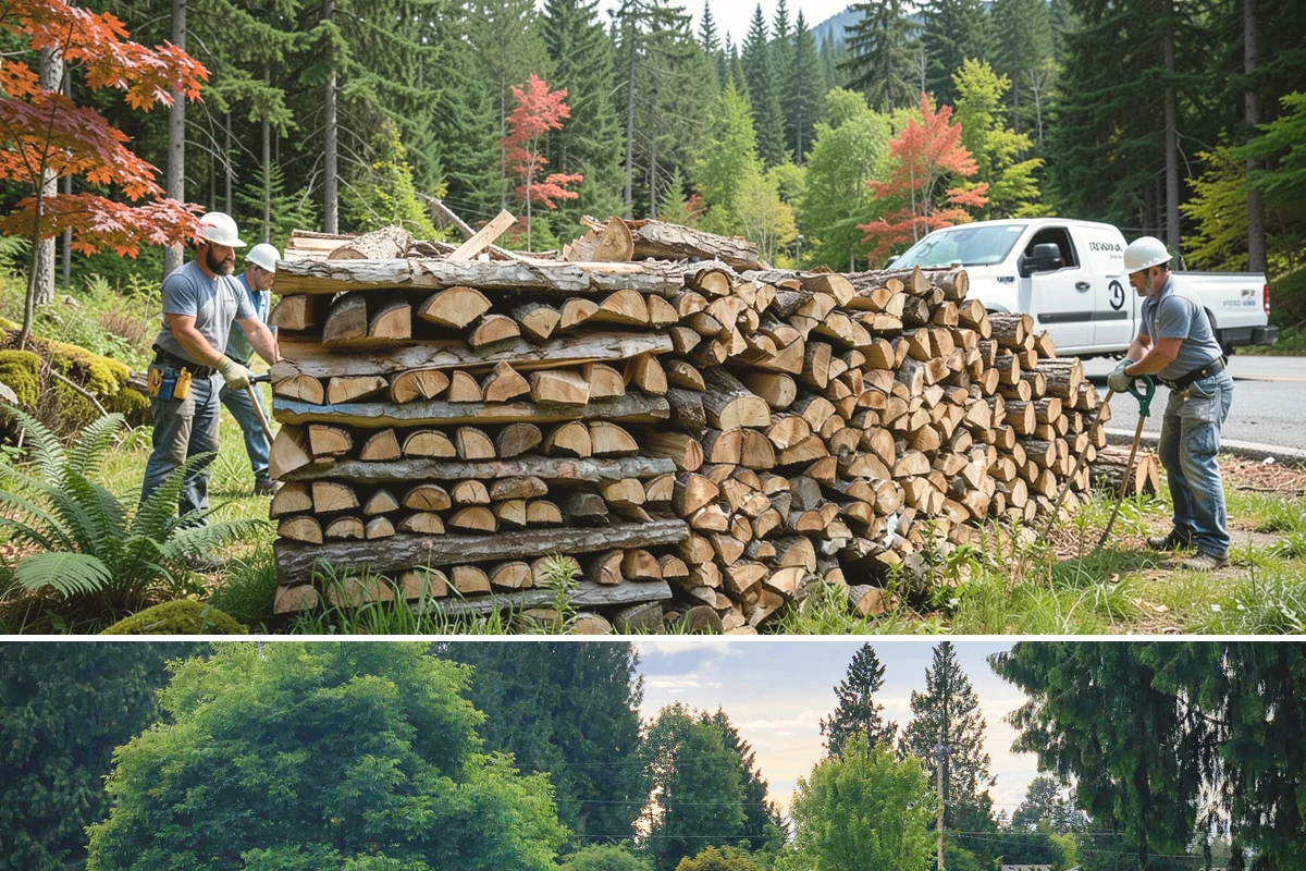 Firewood Racks in Bonney Lake, Pierce County, WA - Set up a rack in late summer or early fall so wood has a dry base before the rainy season arrives.