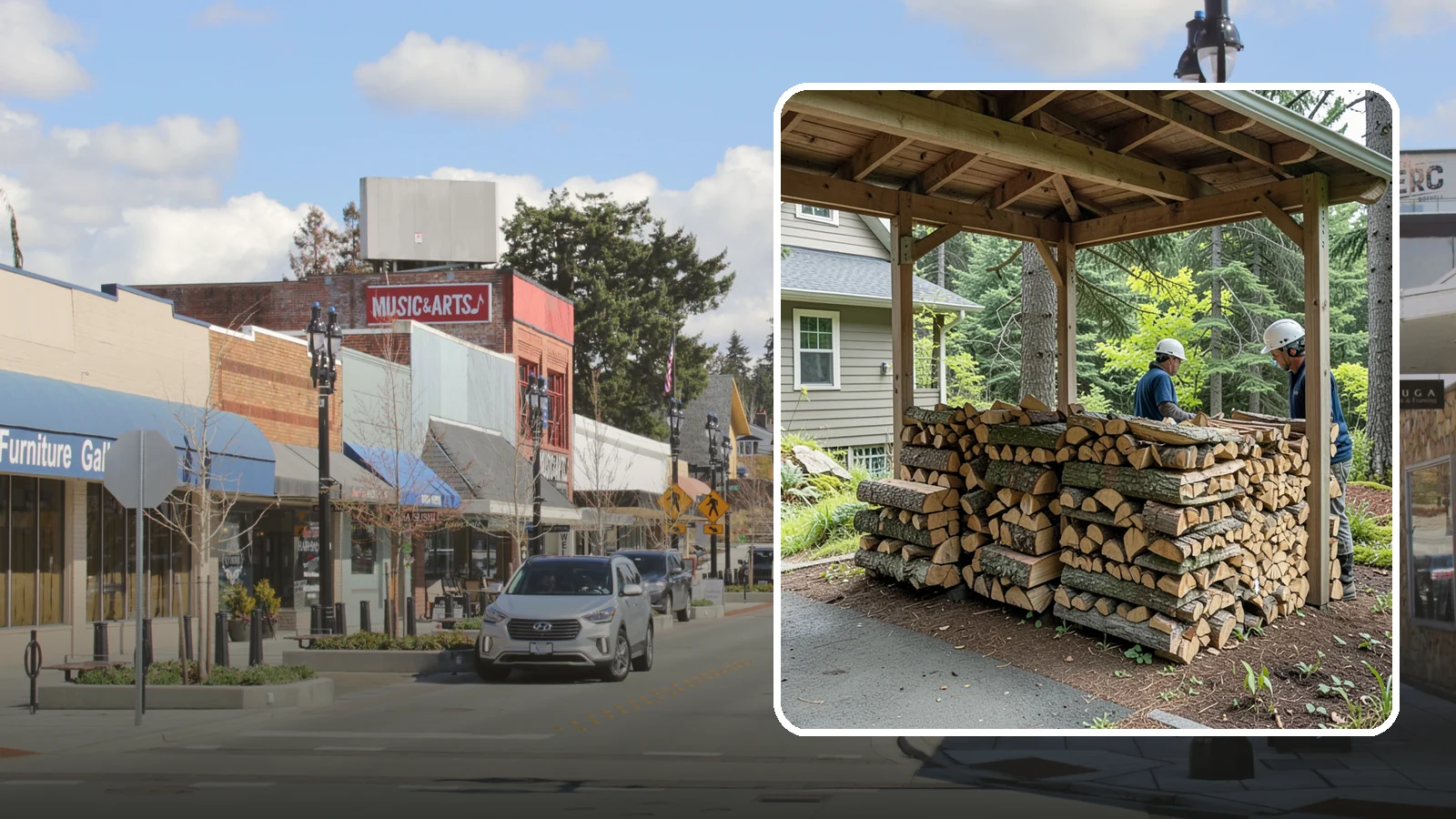 Firewood Racks in Bothell, King County, WA - We supply and set up sturdy firewood racks that keep your wood off the ground and drying properly through wet Pacific Northwest...