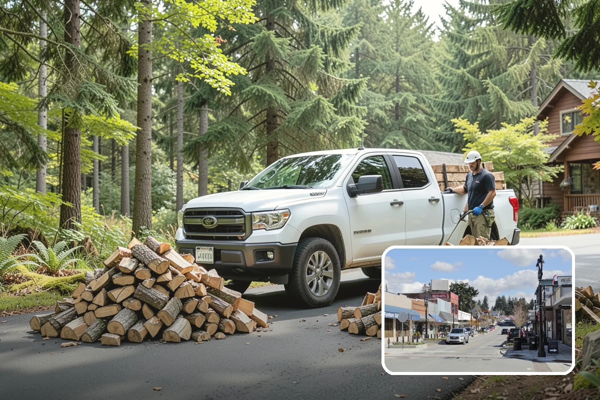 Firewood Racks in Bothell, King County, WA - Keeps wood off wet ground so the bottom layer stays dry