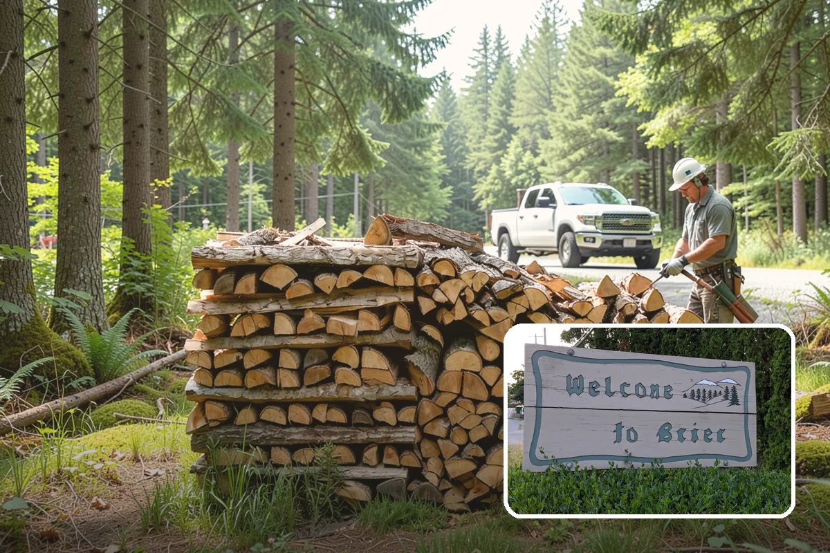 Firewood Racks in Brier, Snohomish County, WA - Keeps wood off wet ground so the bottom layer stays dry