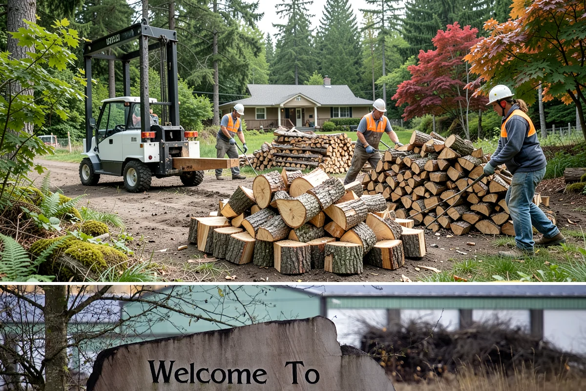 Firewood Racks in Buckley, Pierce County, WA - Set up a rack in late summer or early fall so wood has a dry base before the rainy season arrives.