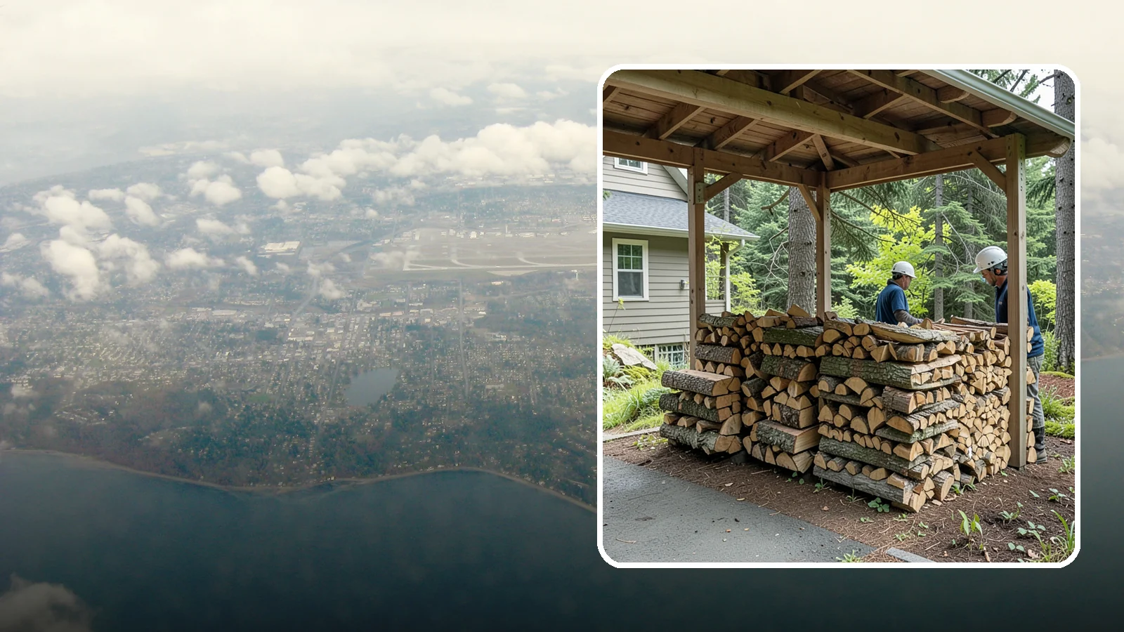 Firewood Racks in Burien, King County, WA - We supply and set up sturdy firewood racks that keep your wood off the ground and drying properly through wet Pacific Northwest...