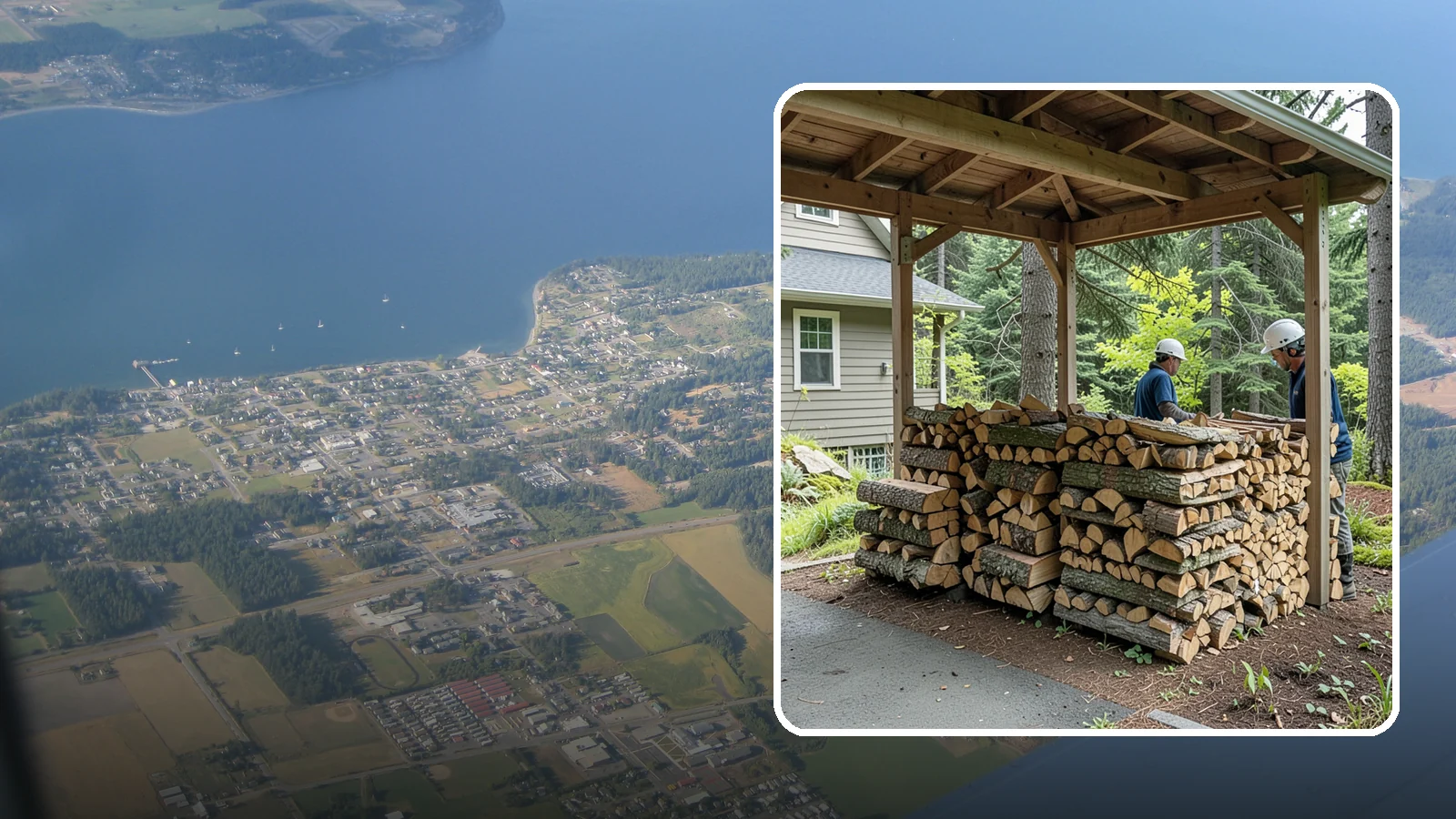 Firewood Racks in Coupeville, Island County, WA - We supply and set up sturdy firewood racks that keep your wood off the ground and drying properly through wet Pacific Northwest...