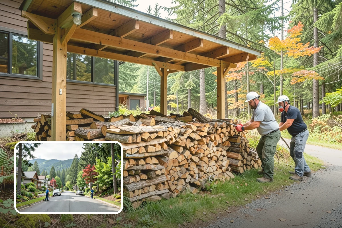 Firewood Racks in Darrington, WA - Keeps wood off wet ground so the bottom layer stays dry