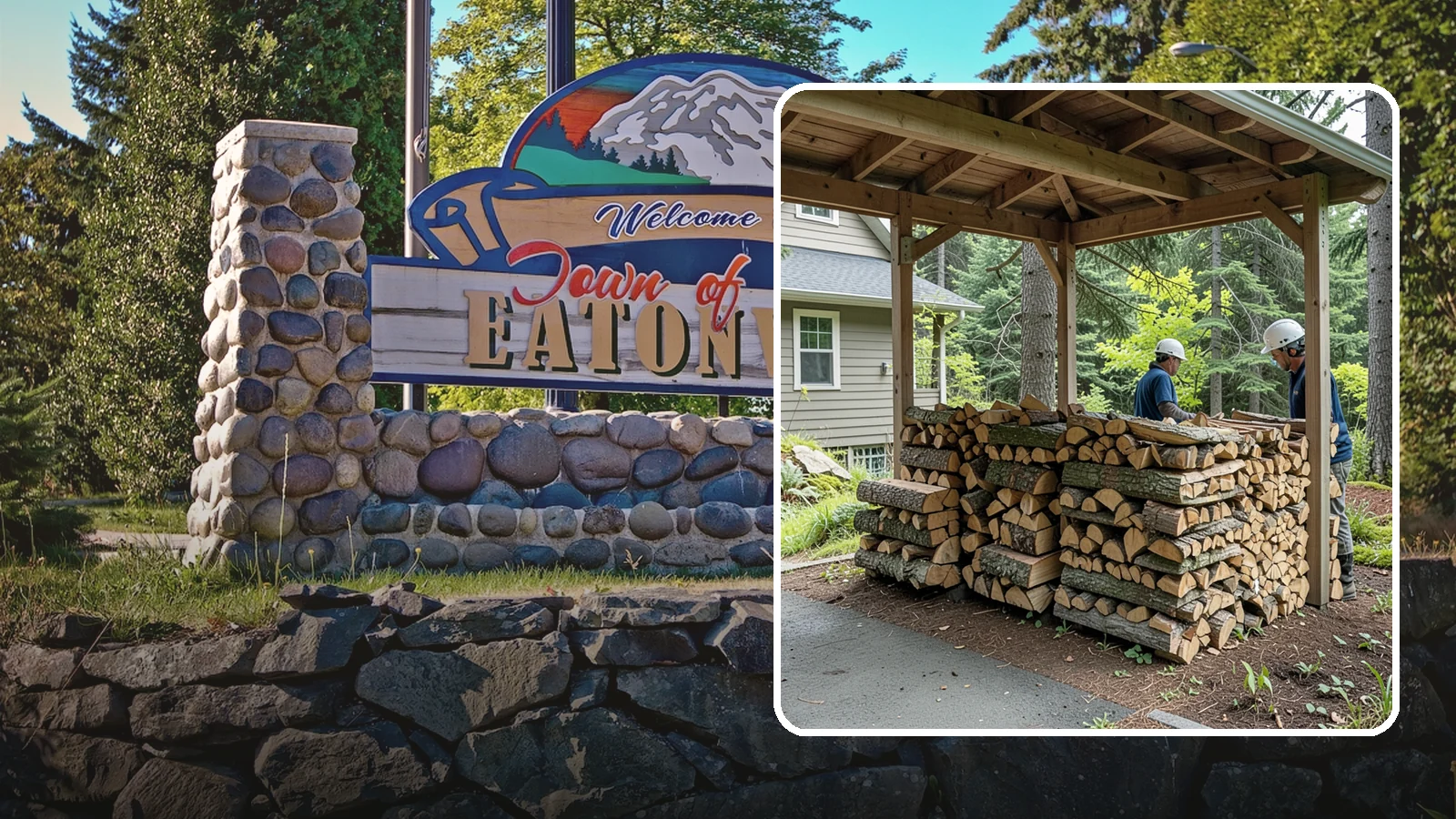 Firewood Racks in Eatonville, Pierce County, WA - We supply and set up sturdy firewood racks that keep your wood off the ground and drying properly through wet Pacific Northwest...