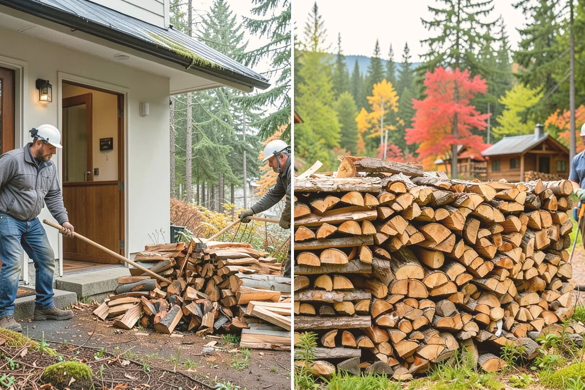 Firewood Racks in Eatonville, Pierce County, WA - Review your burn volume and available yard space