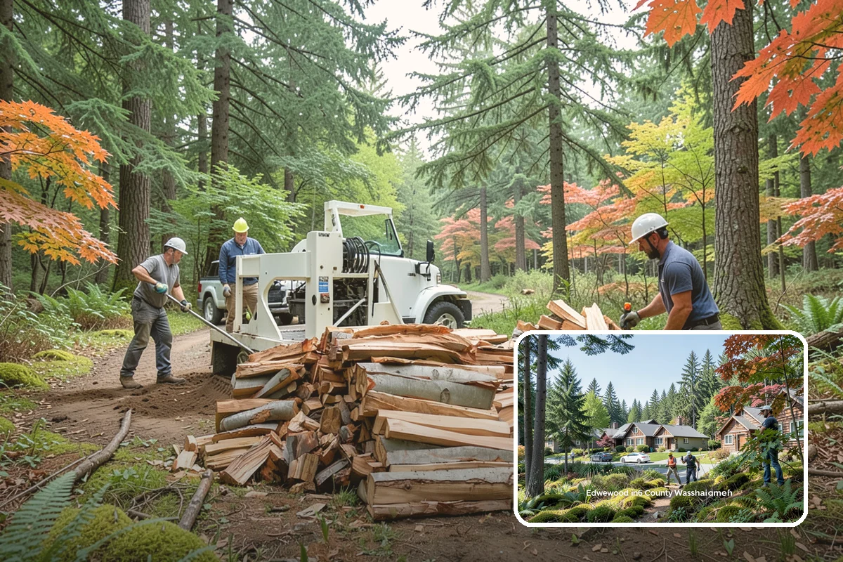 Firewood Racks in Edgewood, Pierce County, WA - Keeps wood off wet ground so the bottom layer stays dry