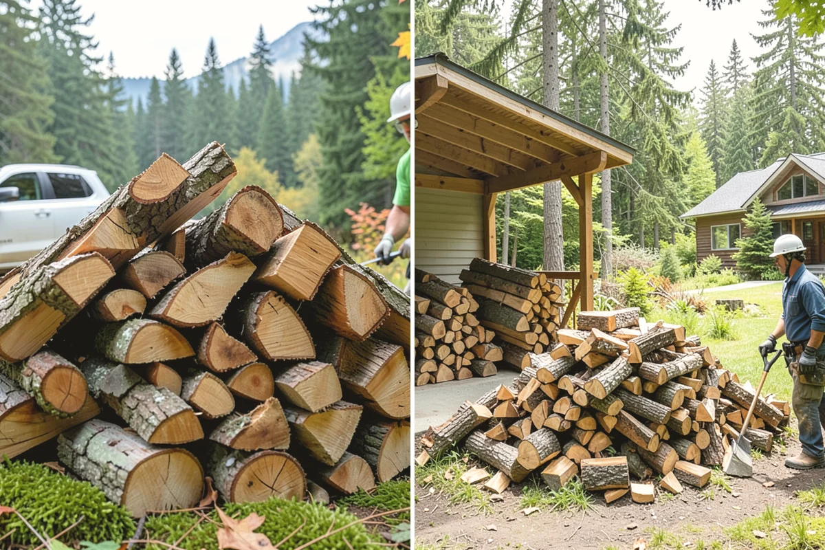 Firewood Racks in Edgewood, Pierce County, WA - Review your burn volume and available yard space