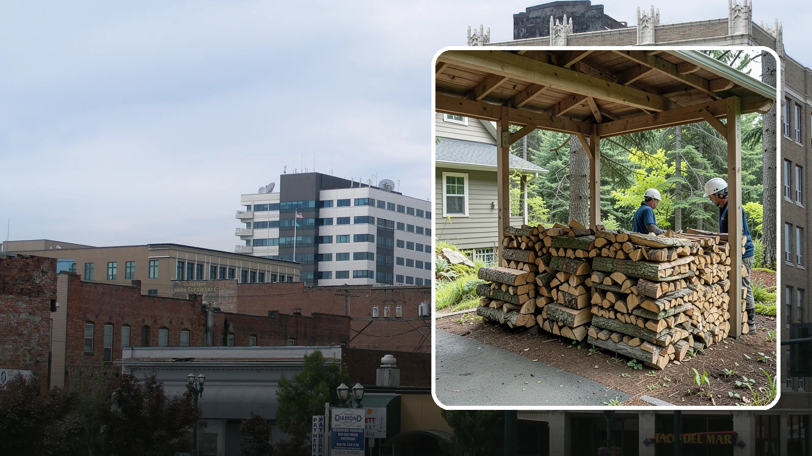 Firewood Racks in Everett, Snohomish County, WA - We supply and set up sturdy firewood racks that keep your wood off the ground and drying properly through wet Pacific Northwest...