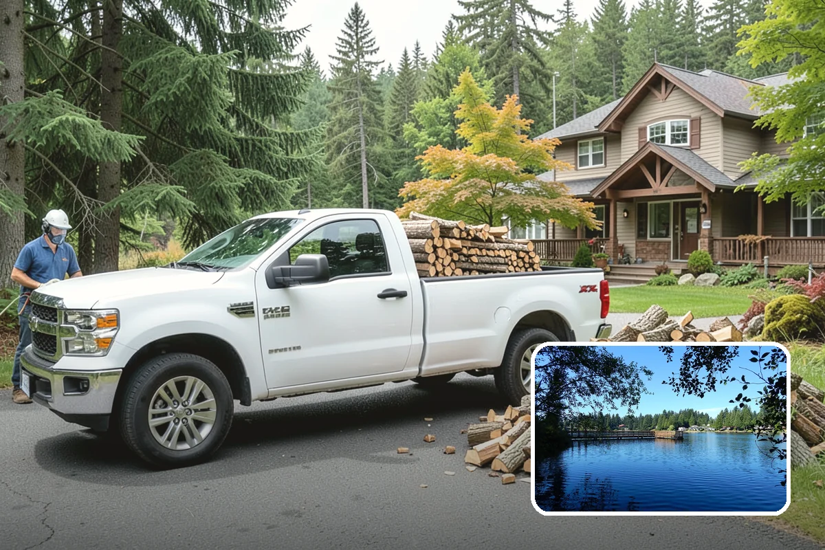 Firewood Racks in Federal Way, King County, WA - Keeps wood off wet ground so the bottom layer stays dry