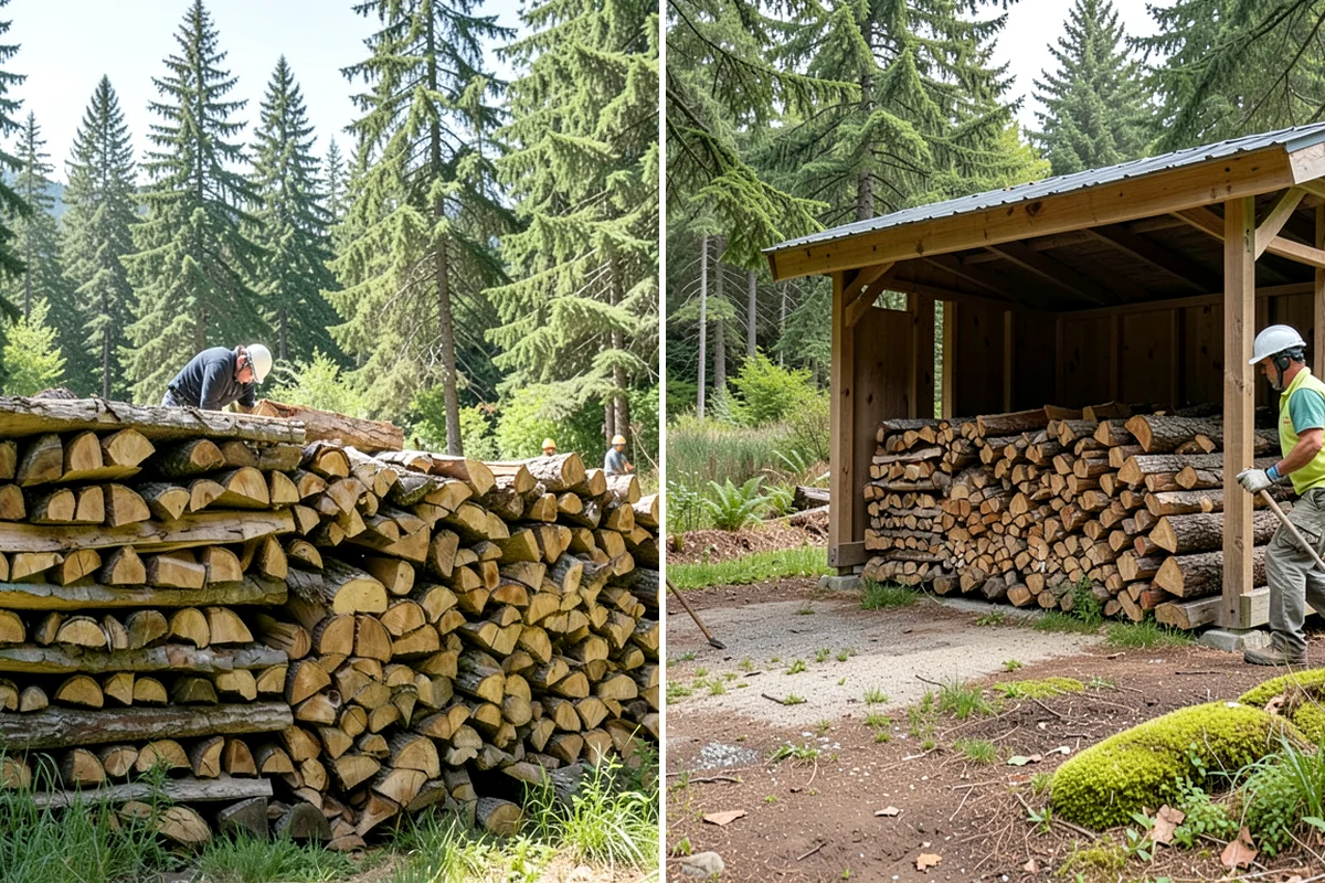 Firewood Racks in Federal Way, King County, WA - Review your burn volume and available yard space