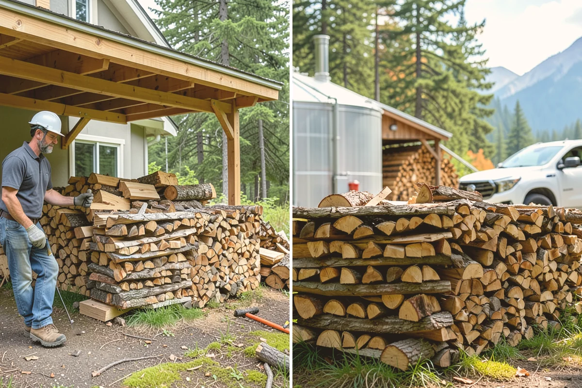 Firewood Racks in Fife, Pierce County, WA - Review your burn volume and available yard space