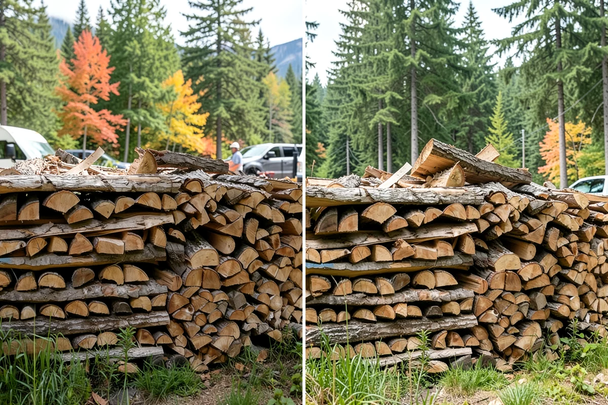 Firewood Racks in Gig Harbor, Pierce County, WA - Review your burn volume and available yard space
