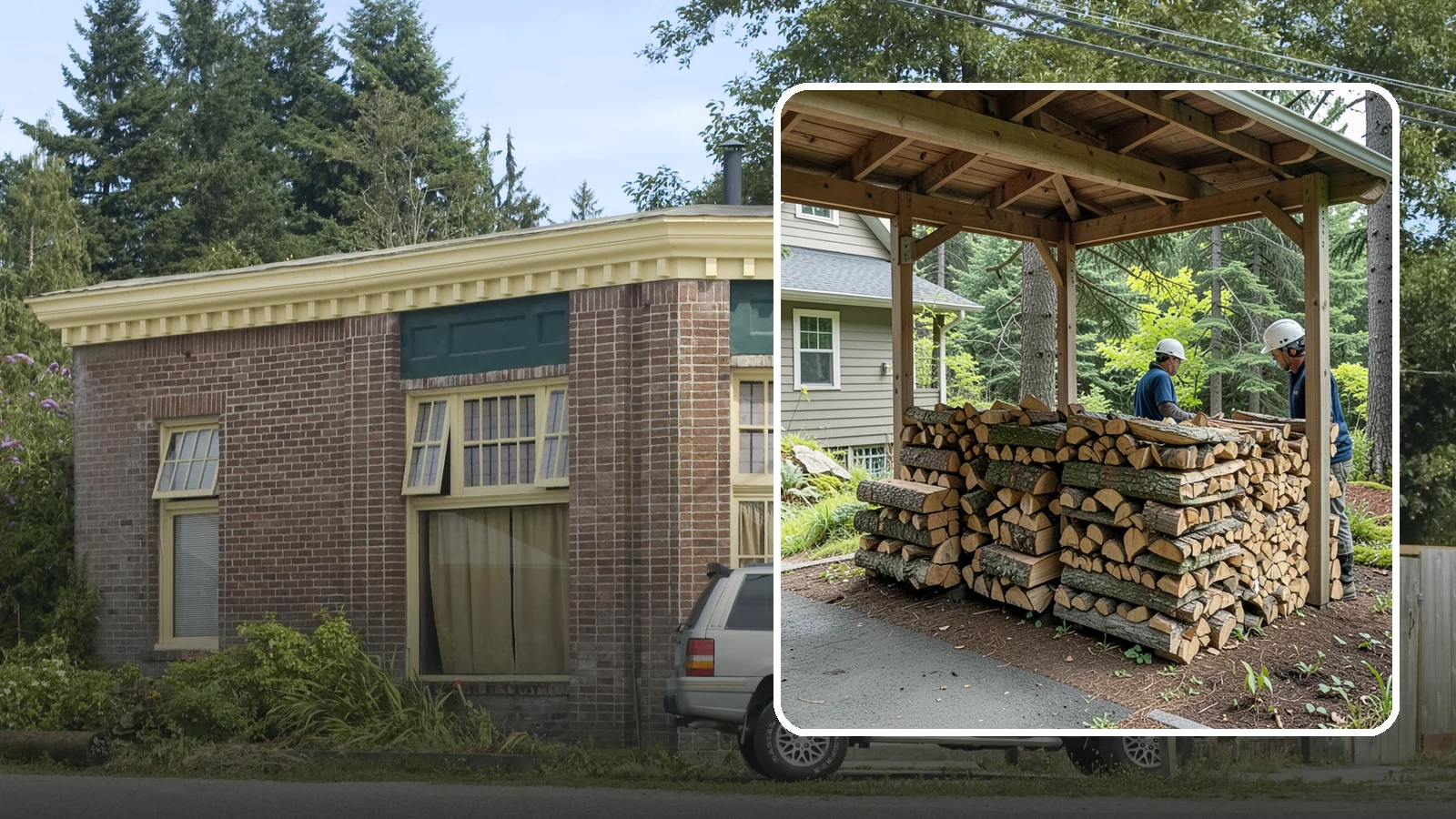 Firewood Racks in Hamilton, Skagit County, WA - We supply and set up sturdy firewood racks that keep your wood off the ground and drying properly through wet Pacific Northwest...