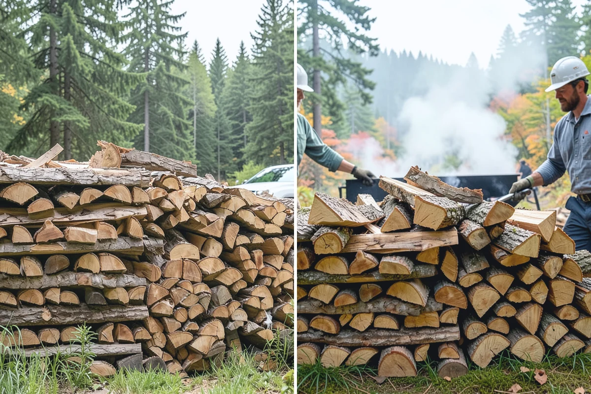Firewood Racks in Hamilton, Skagit County, WA - Review your burn volume and available yard space