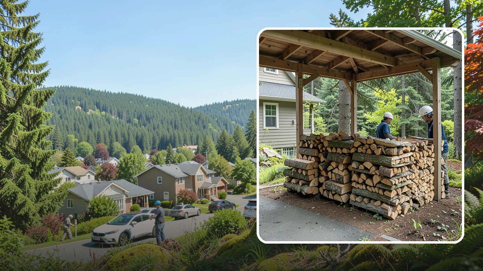 Firewood Racks in Index, Snohomish County, WA - We supply and set up sturdy firewood racks that keep your wood off the ground and drying properly through wet Pacific Northwest...