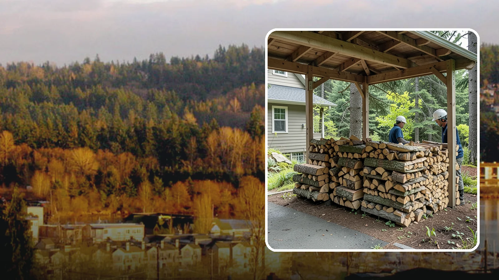 Firewood Racks in Kenmore, King County, WA - We supply and set up sturdy firewood racks that keep your wood off the ground and drying properly through wet Pacific Northwest...