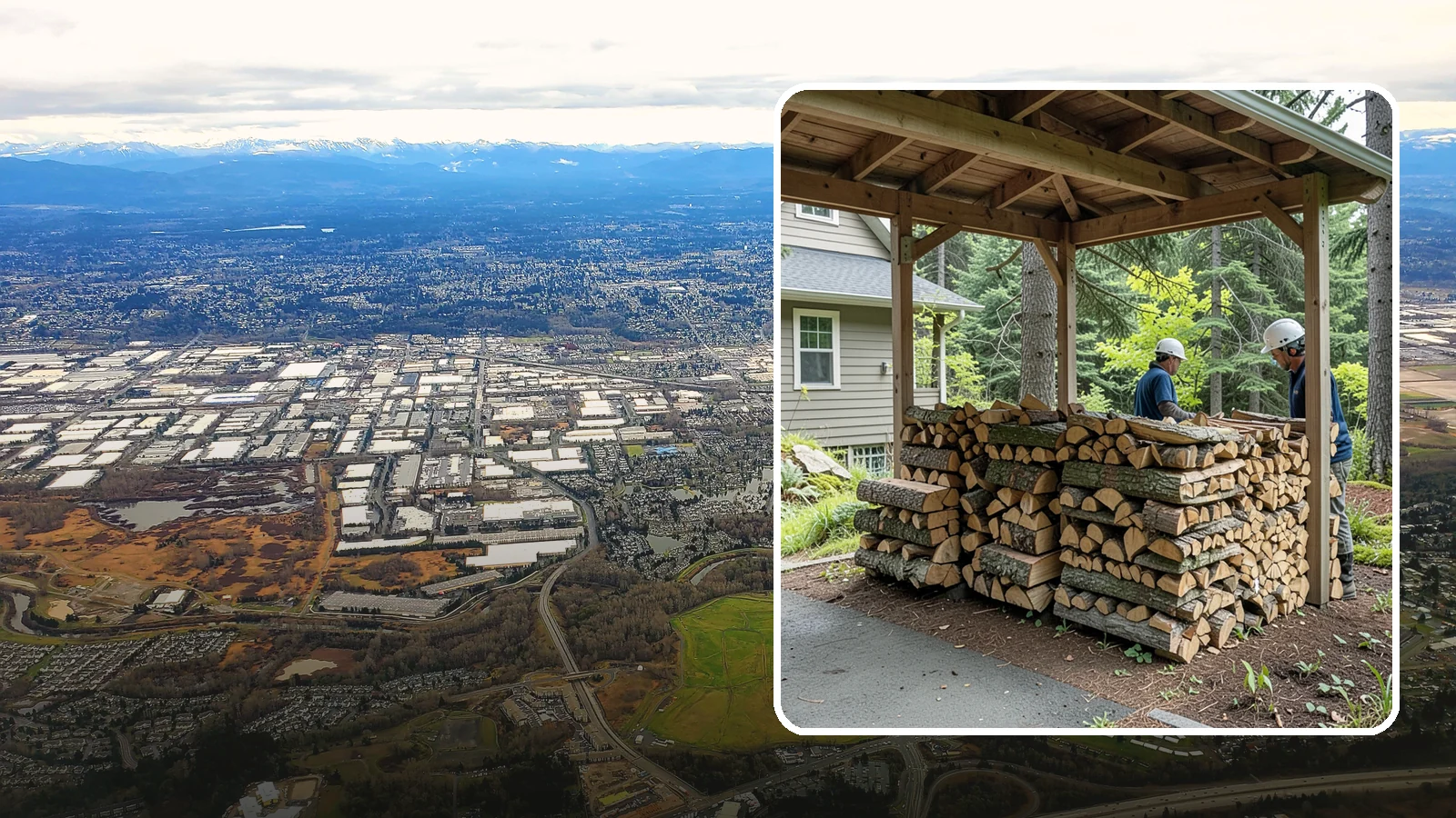 Firewood Racks in Kent, King County, WA - We supply and set up sturdy firewood racks that keep your wood off the ground and drying properly through wet Pacific Northwest...