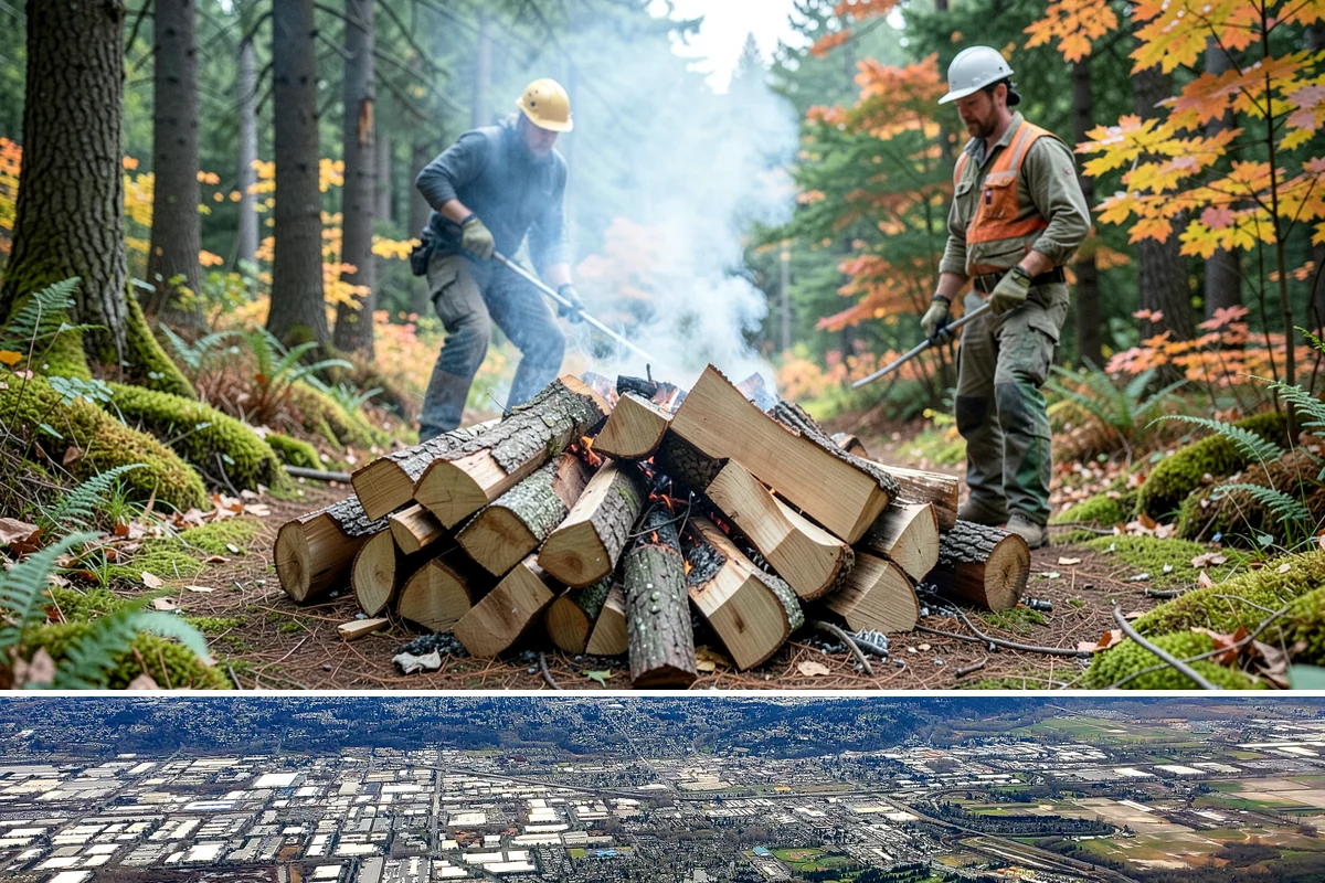 Firewood Racks in Kent, King County, WA - Set up a rack in late summer or early fall so wood has a dry base before the rainy season arrives.