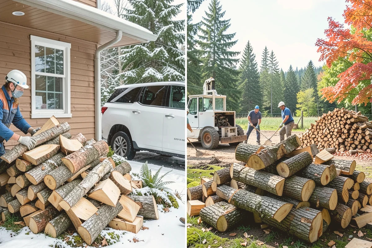 Firewood Racks in Kirkland, King County, WA - Review your burn volume and available yard space