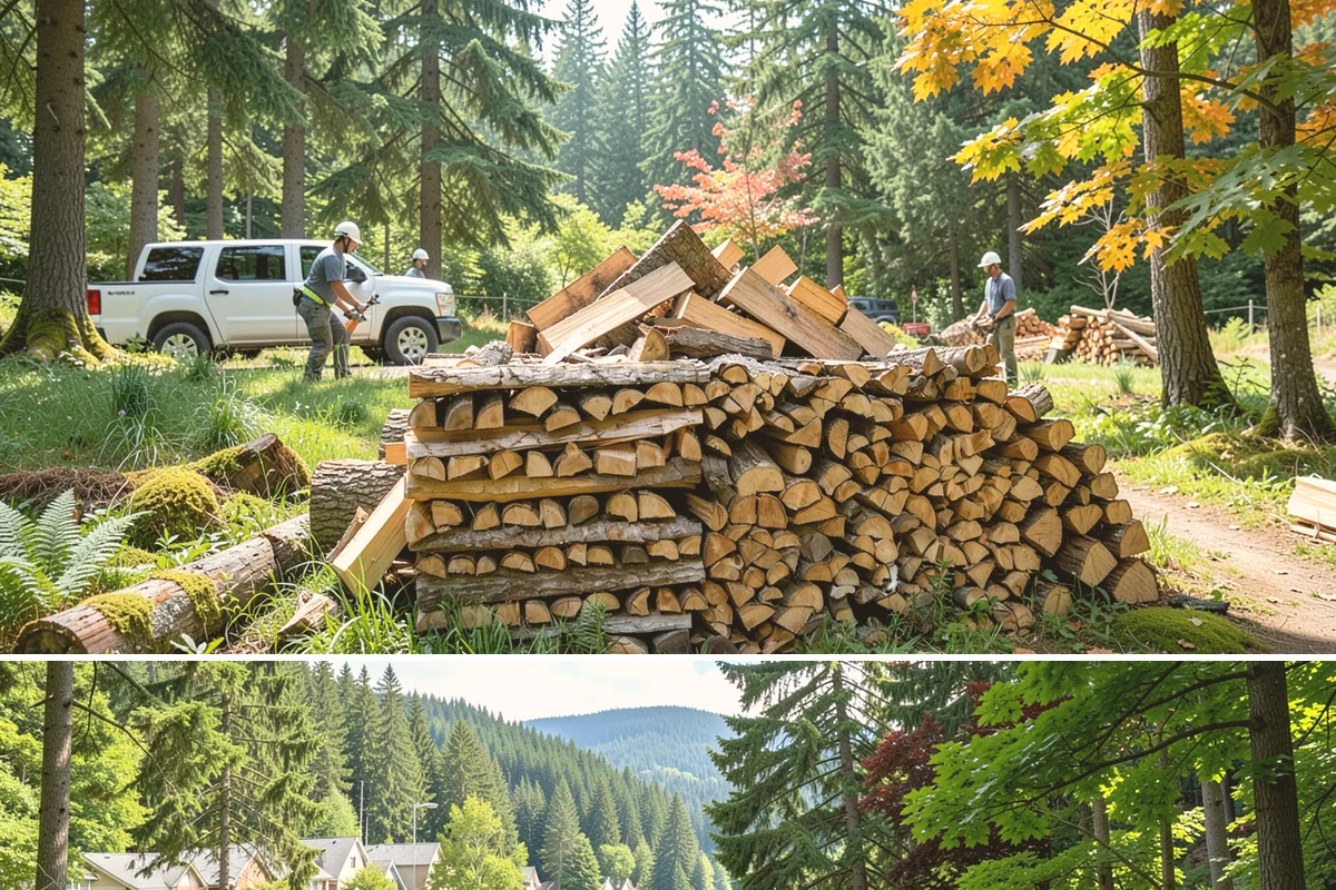 Firewood Racks in Lake Forest Park, King County, WA - Set up a rack in late summer or early fall so wood has a dry base before the rainy season arrives.