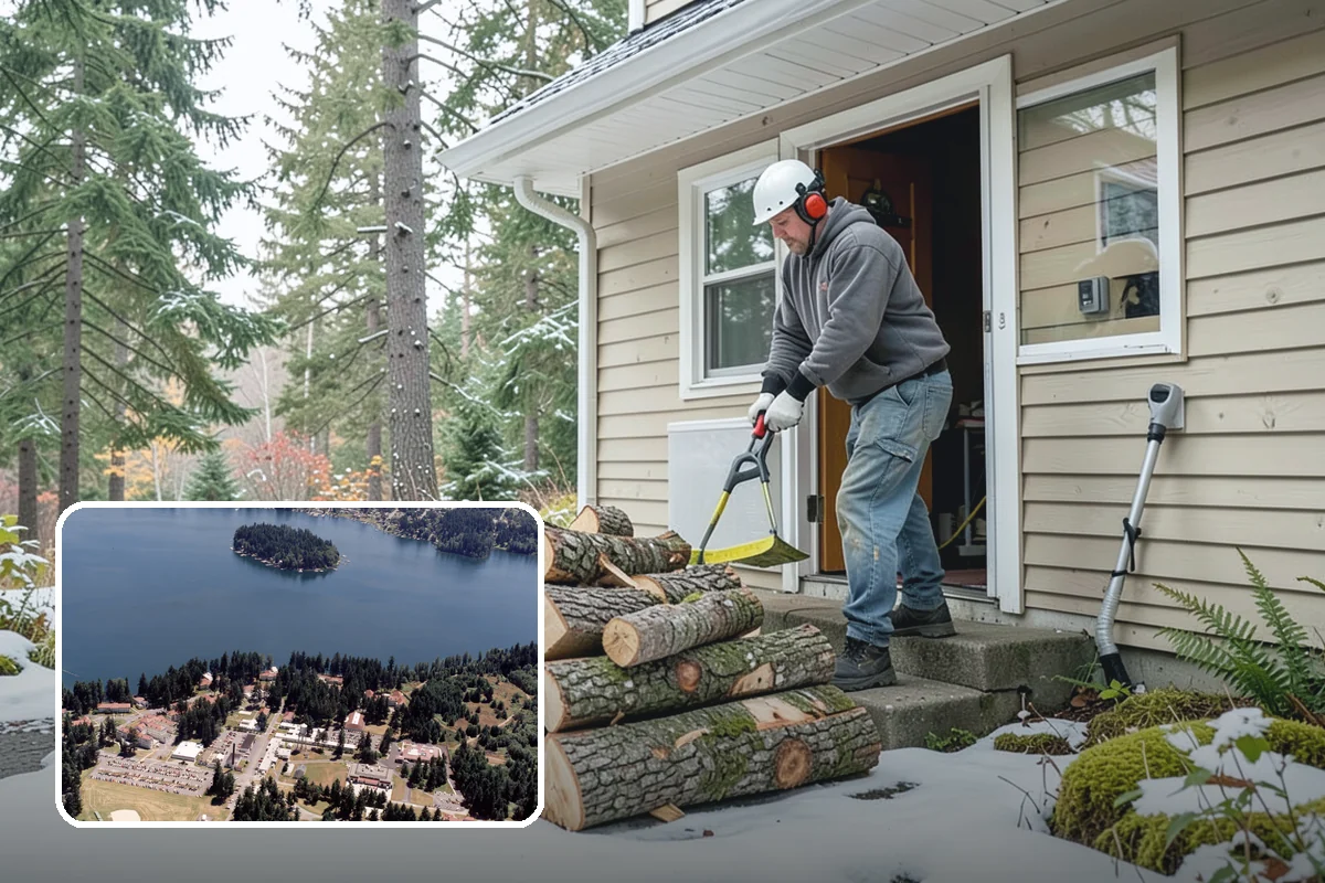 Firewood Racks in Lakewood, Pierce County, WA - Keeps wood off wet ground so the bottom layer stays dry
