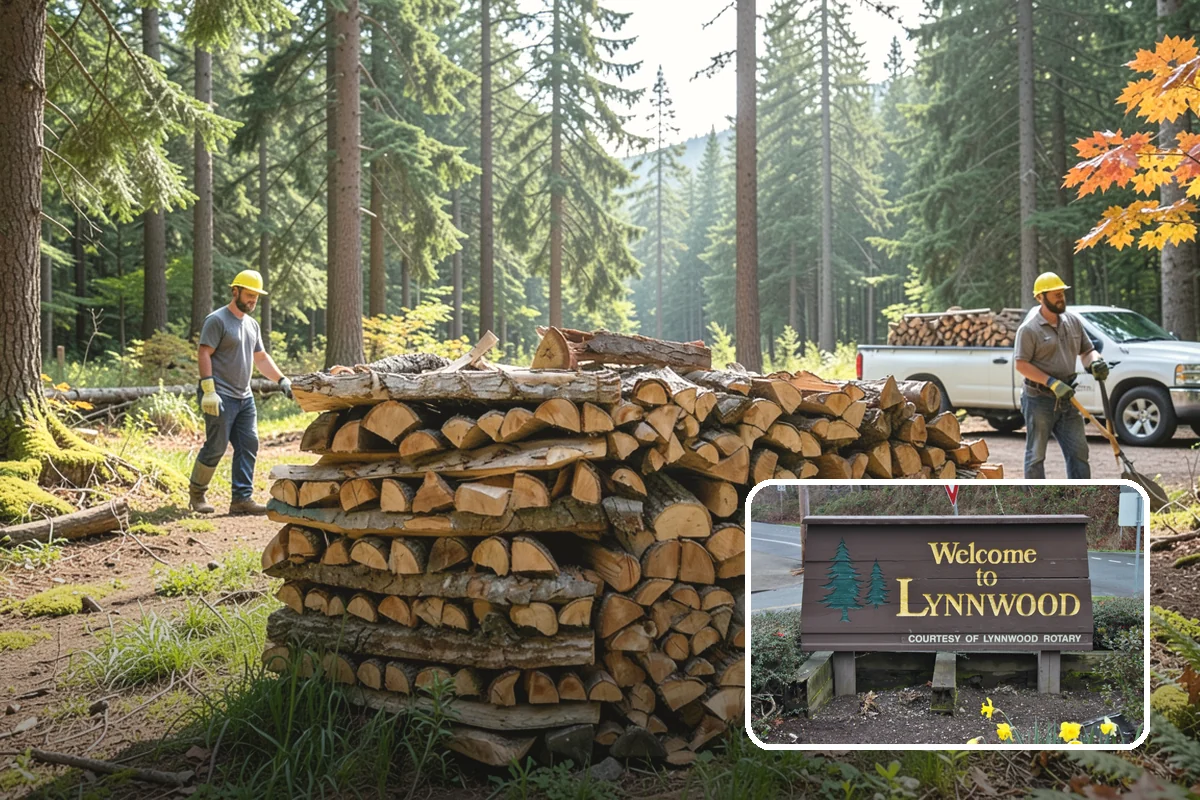 Firewood Racks in Lynnwood, Snohomish County, WA - Keeps wood off wet ground so the bottom layer stays dry