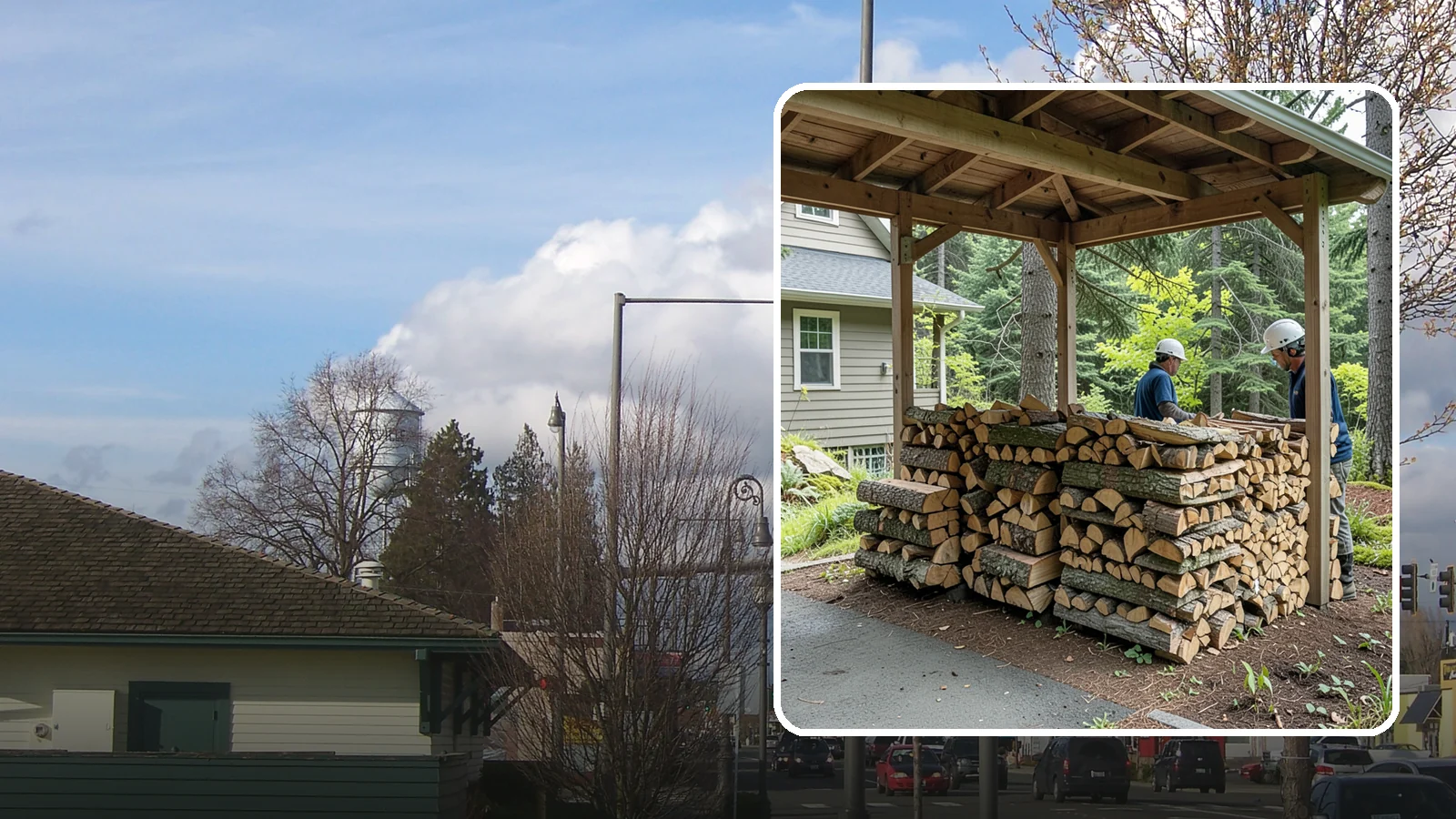 Firewood Racks in Marysville, Snohomish County, WA - We supply and set up sturdy firewood racks that keep your wood off the ground and drying properly through wet Pacific Northwest...