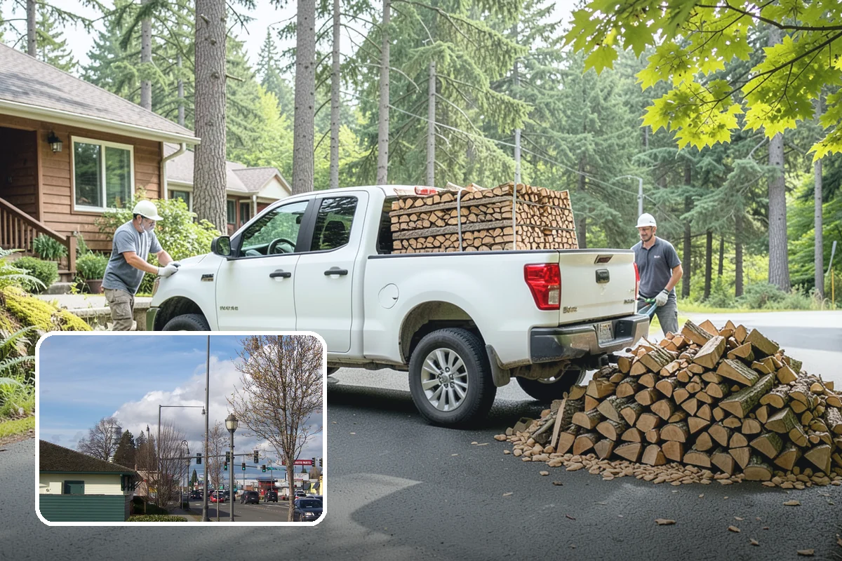Firewood Racks in Marysville, Snohomish County, WA - Keeps wood off wet ground so the bottom layer stays dry
