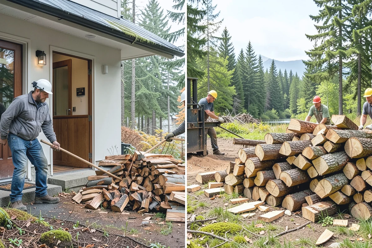 Firewood Racks in Marysville, Snohomish County, WA - Review your burn volume and available yard space