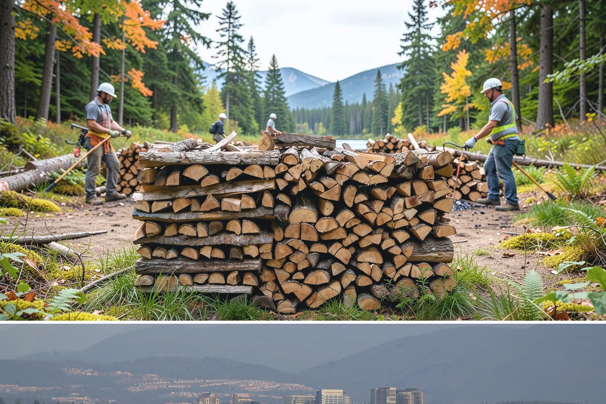 Firewood Racks in Medina, King County, WA - Set up a rack in late summer or early fall so wood has a dry base before the rainy season arrives.