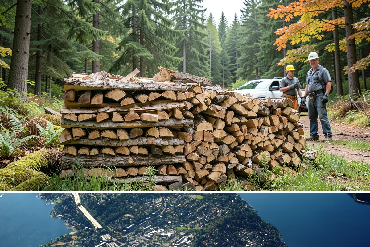 Firewood Racks in Mercer Island, King County, WA - Set up a rack in late summer or early fall so wood has a dry base before the rainy season arrives.