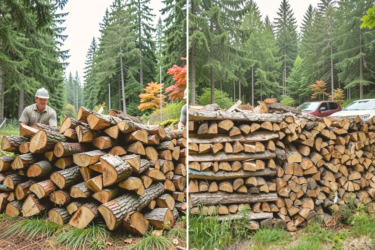 Firewood Racks in Milton, King County, WA - Review your burn volume and available yard space