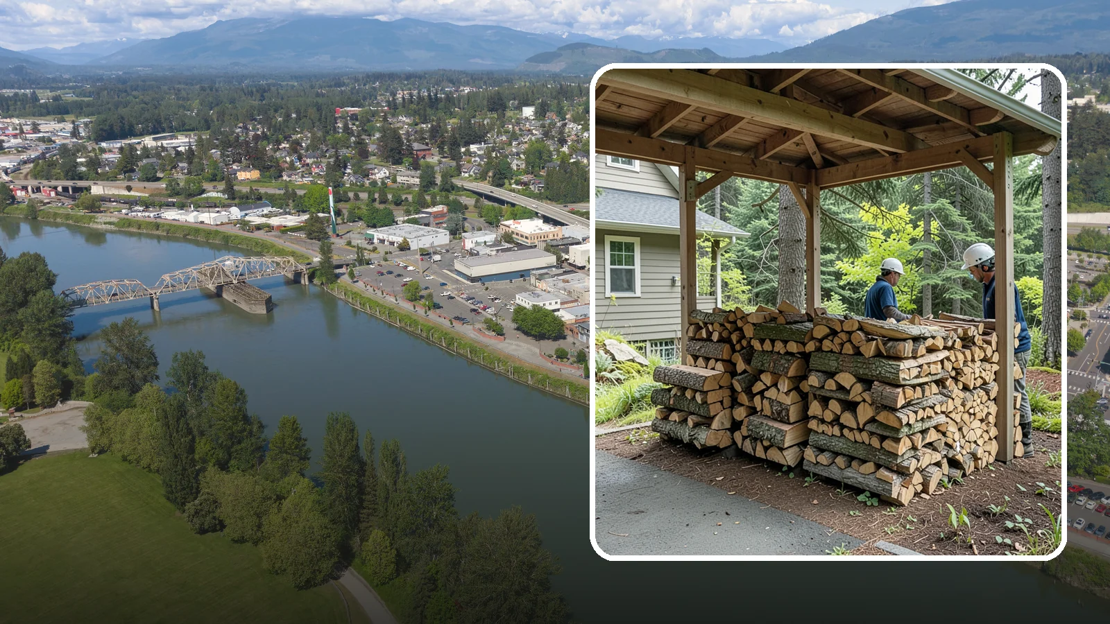 Firewood Racks in Mount Vernon, WA - We supply and set up sturdy firewood racks that keep your wood off the ground and drying properly through wet Pacific Northwest...