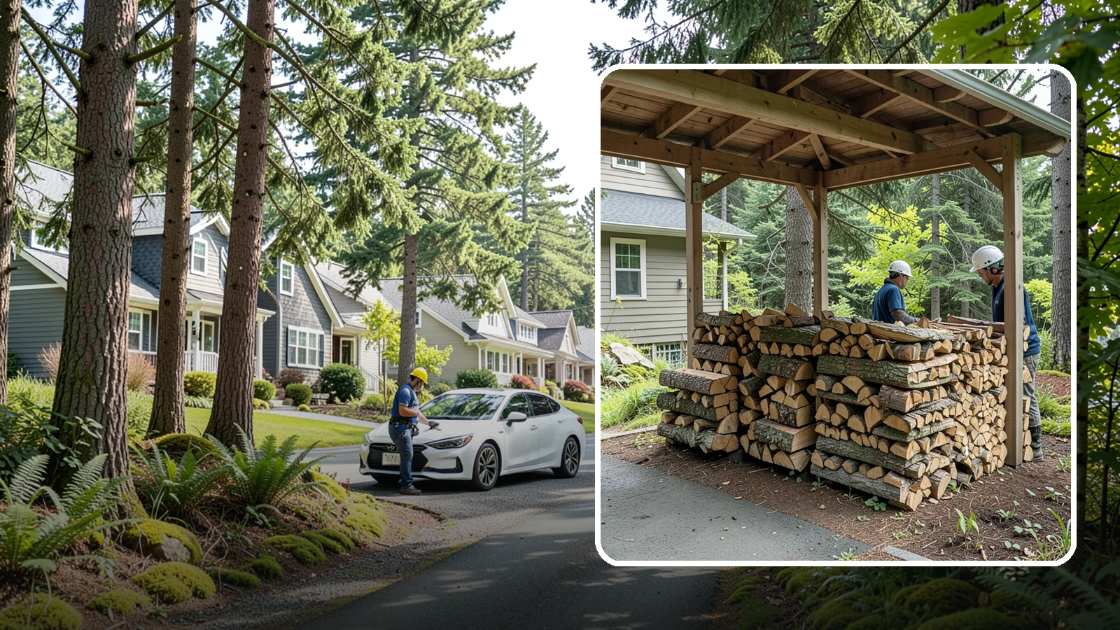Firewood Racks in Normandy Park, King County, WA - We supply and set up sturdy firewood racks that keep your wood off the ground and drying properly through wet Pacific Northwest...