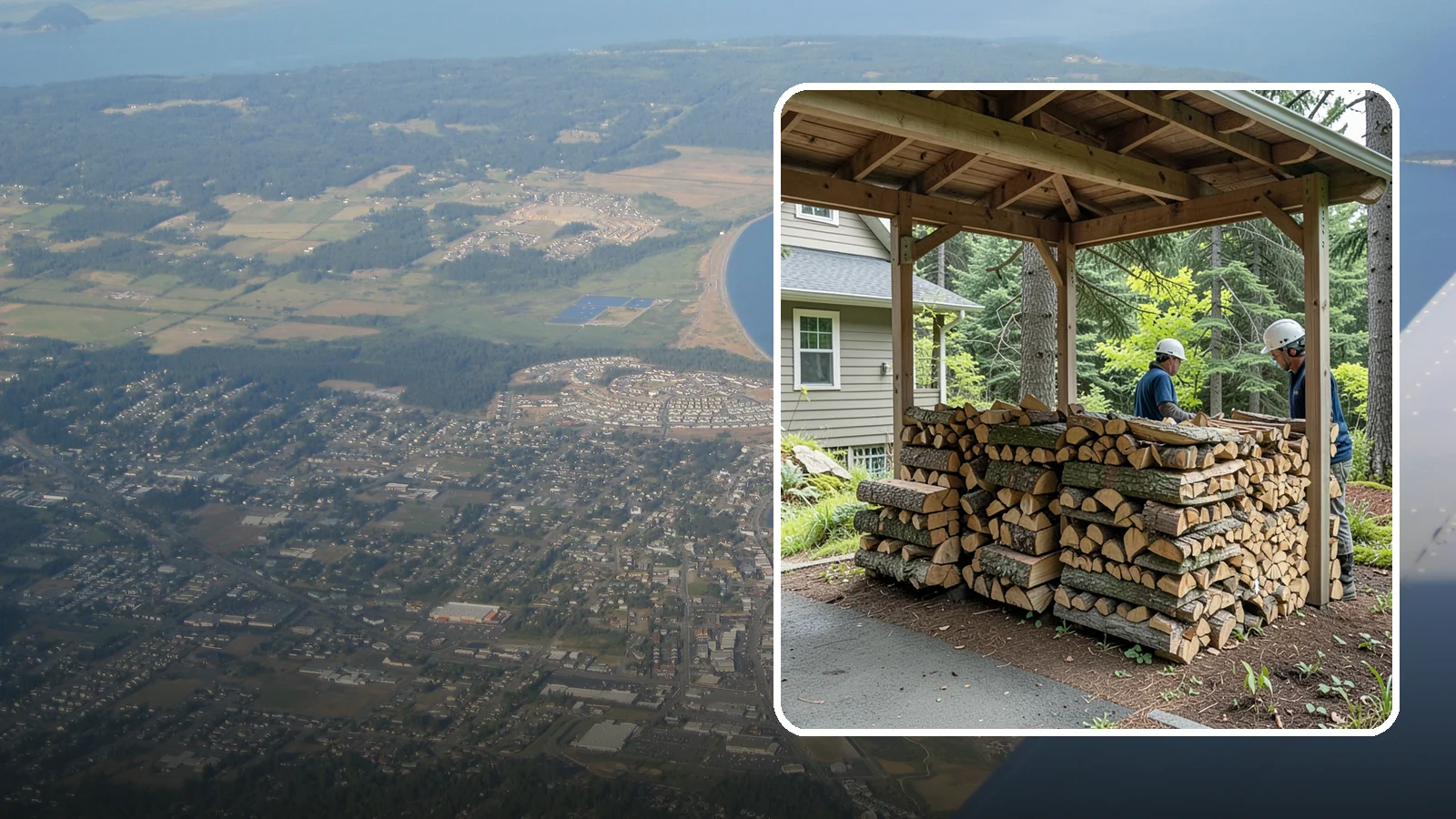 Firewood Racks in Oak Harbor, Island County, WA - We supply and set up sturdy firewood racks that keep your wood off the ground and drying properly through wet Pacific Northwest...