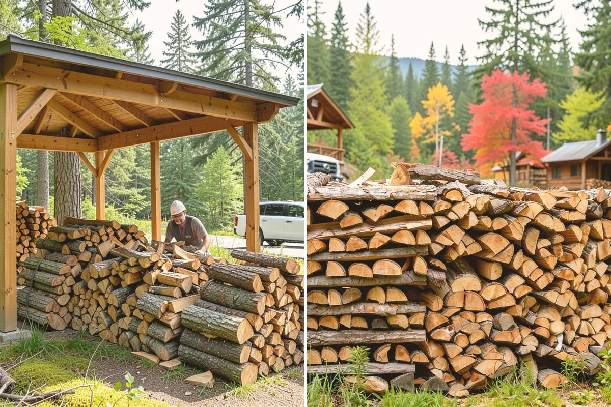Firewood Racks in Orting, Pierce County, WA - Review your burn volume and available yard space