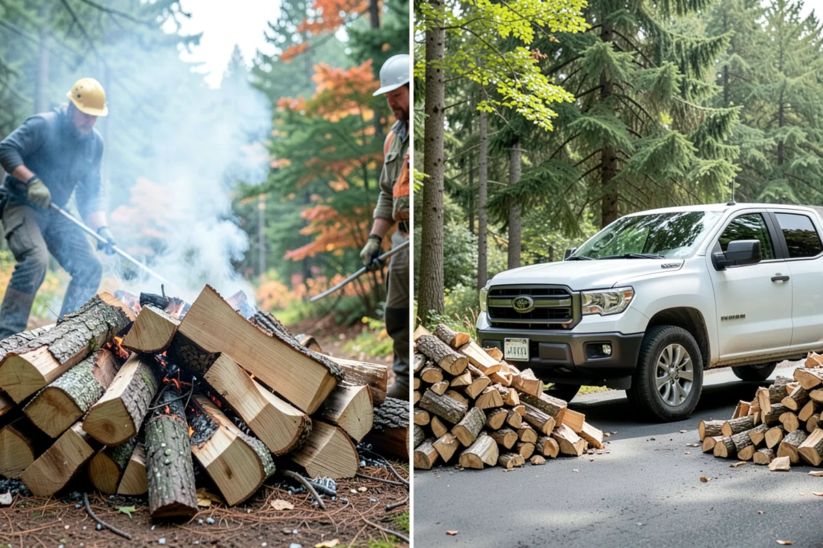 Firewood Racks in Pacific, King County, WA - Review your burn volume and available yard space
