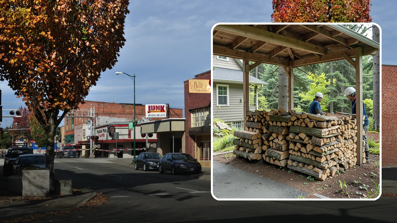 Firewood Racks in Puyallup, Pierce County, WA - We supply and set up sturdy firewood racks that keep your wood off the ground and drying properly through wet Pacific Northwest...