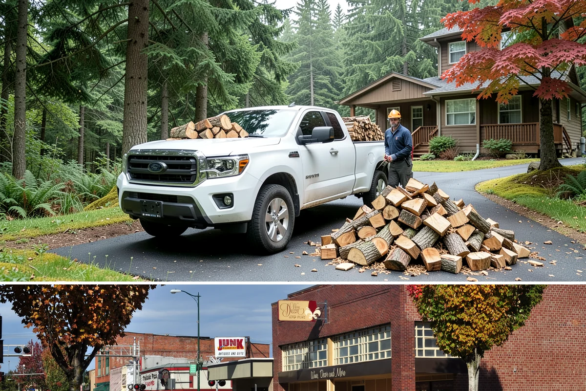 Firewood Racks in Puyallup, Pierce County, WA - Set up a rack in late summer or early fall so wood has a dry base before the rainy season arrives.