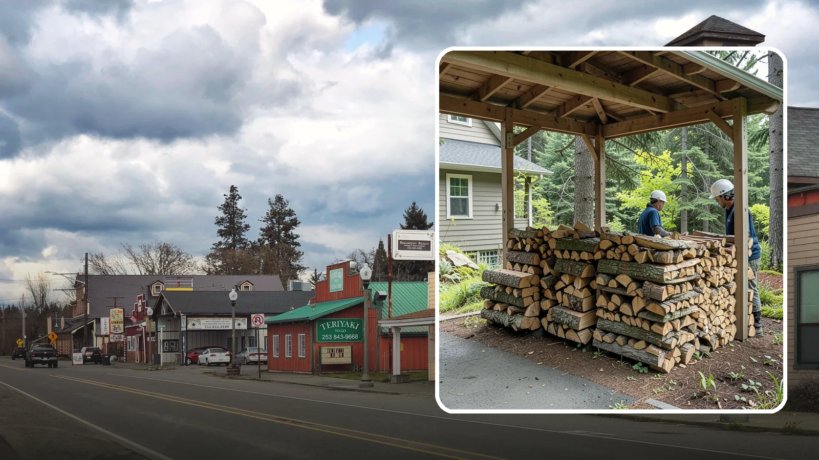 Firewood Racks in Roy, Pierce County, WA - We supply and set up sturdy firewood racks that keep your wood off the ground and drying properly through wet Pacific Northwest...