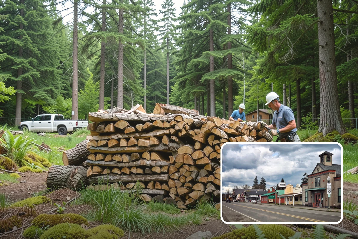 Firewood Racks in Roy, Pierce County, WA - Keeps wood off wet ground so the bottom layer stays dry