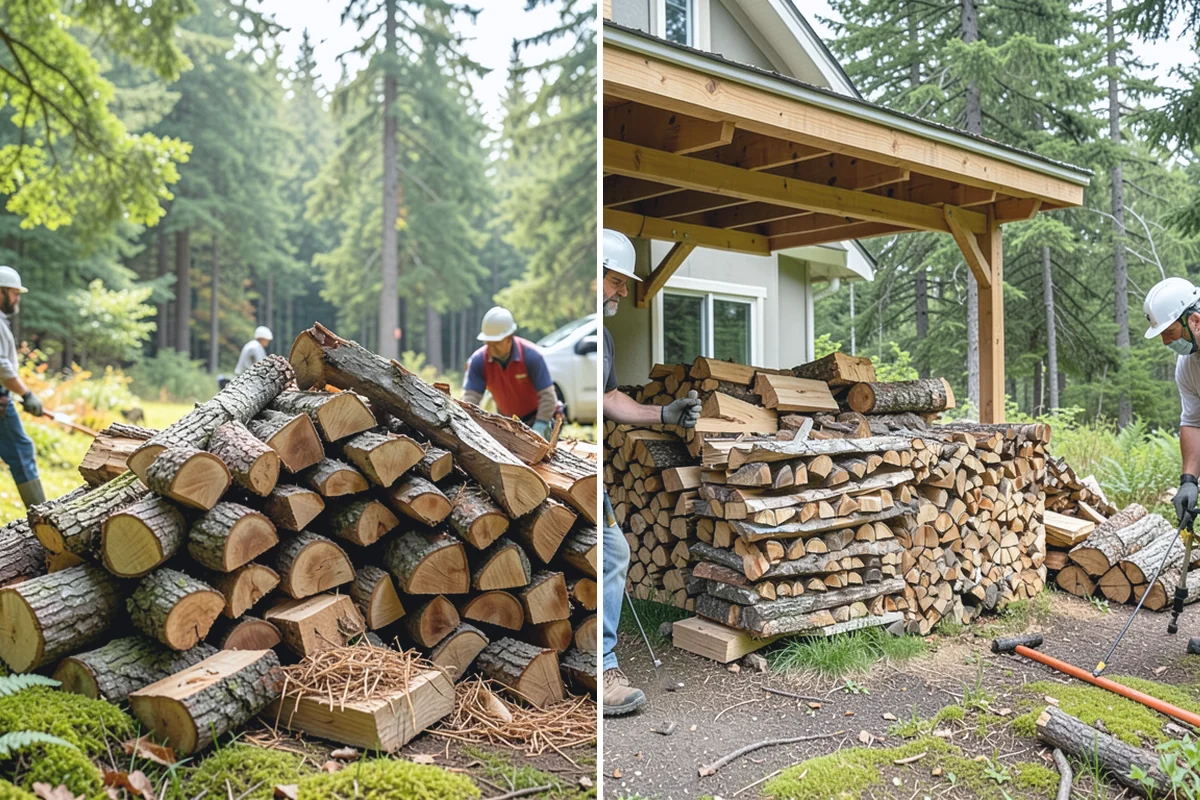 Firewood Racks in Roy, Pierce County, WA - Review your burn volume and available yard space