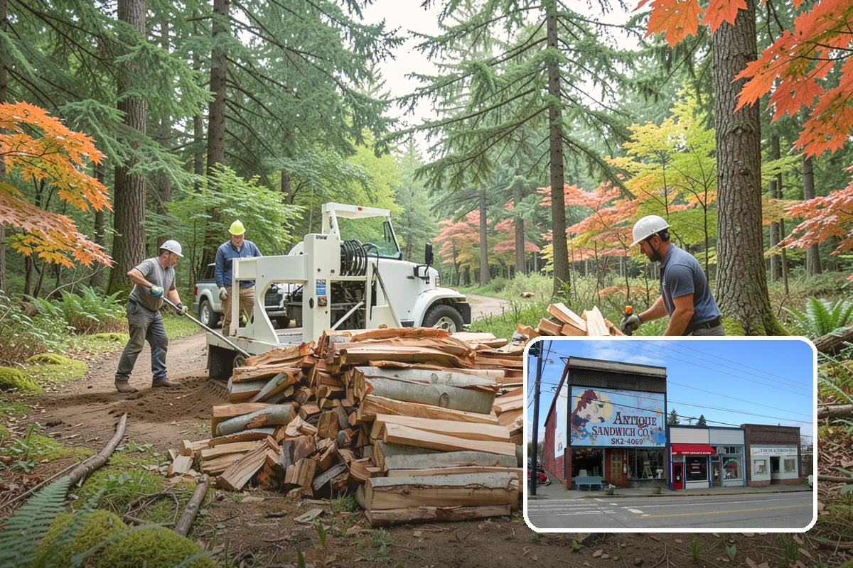 Firewood Racks in Ruston, Pierce County, WA - Keeps wood off wet ground so the bottom layer stays dry