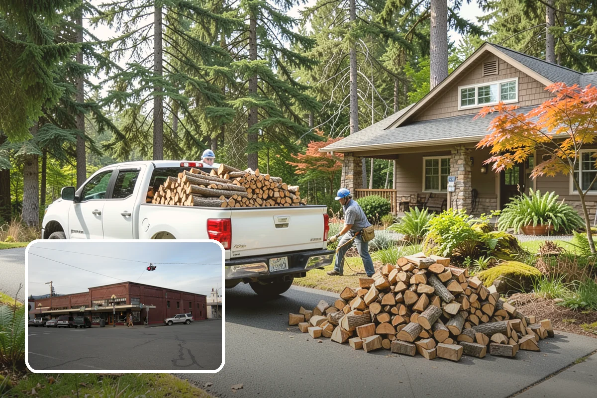 Firewood Racks in Sedro-Woolley, Skagit County, WA - Keeps wood off wet ground so the bottom layer stays dry